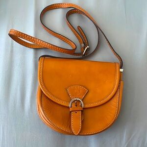 Leather crossbody purse
